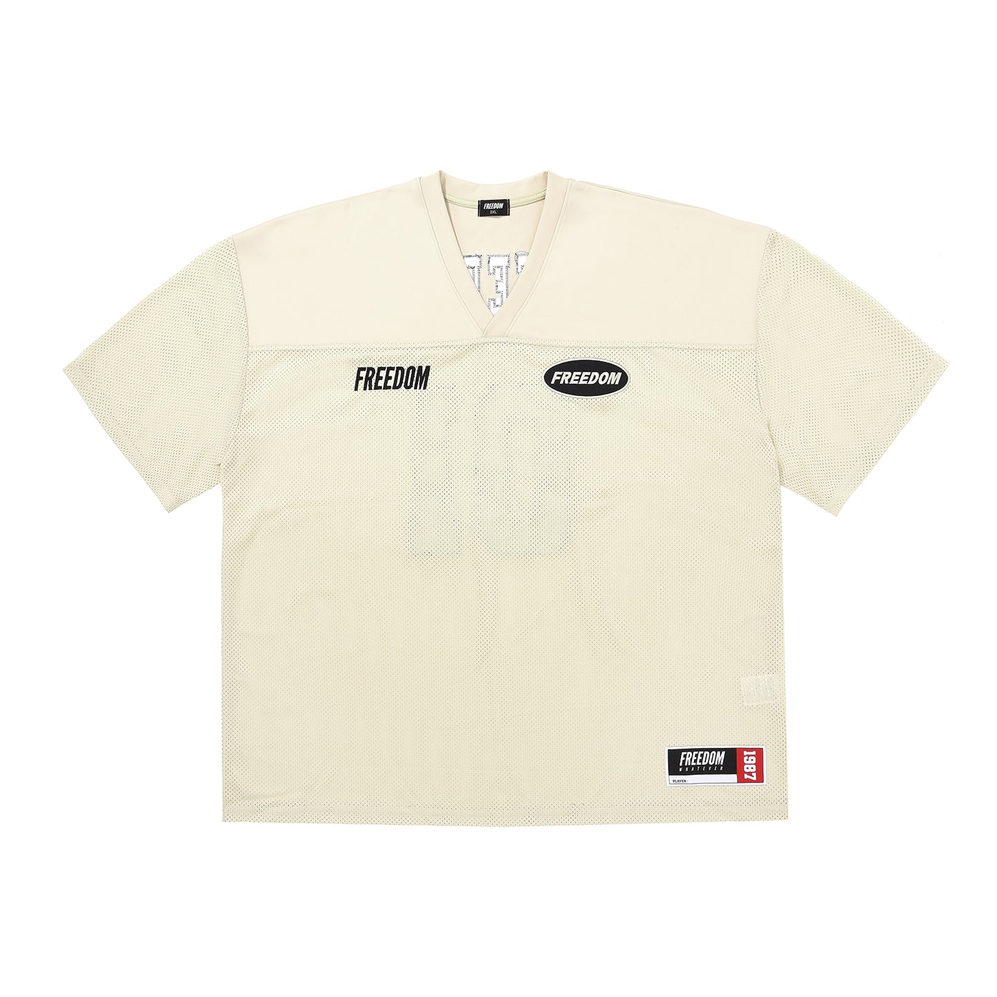 Freedom Mesh Rugby Jersey (Cream)