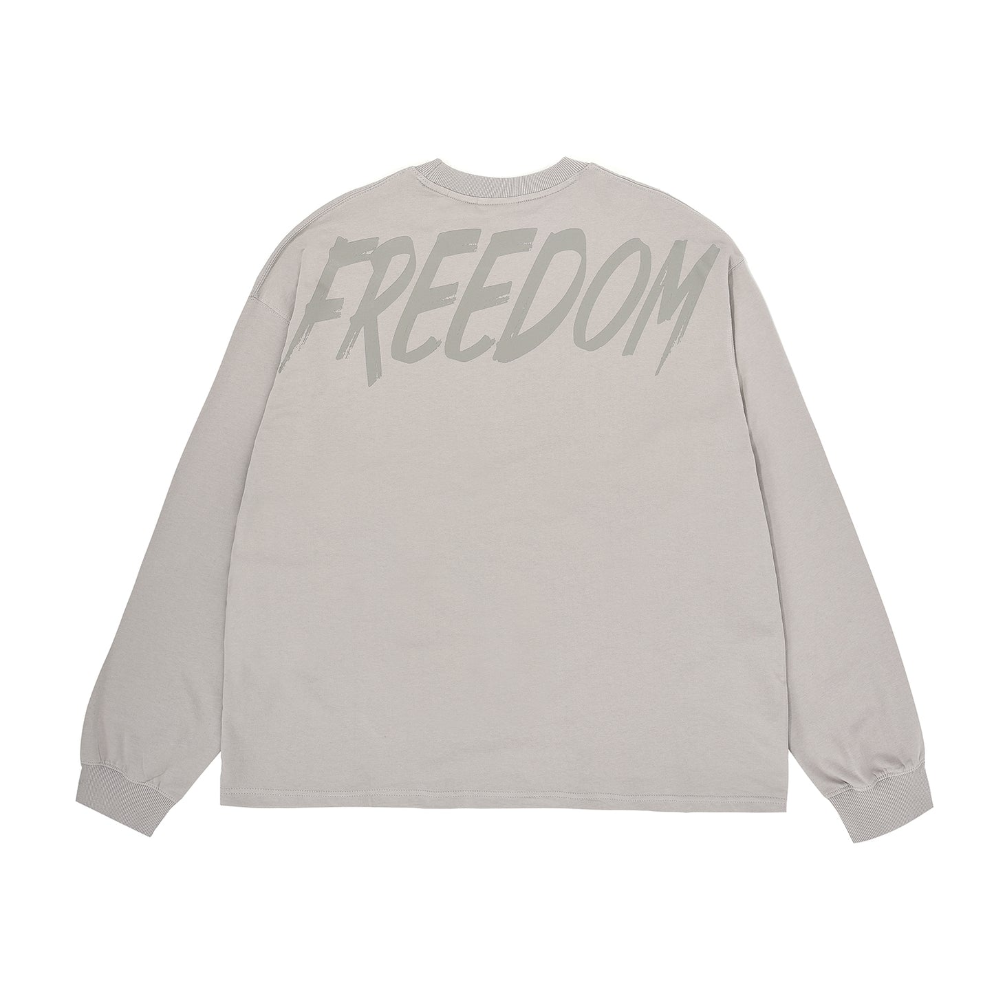 Freedom Back Printing Long Sleeve (Gray)