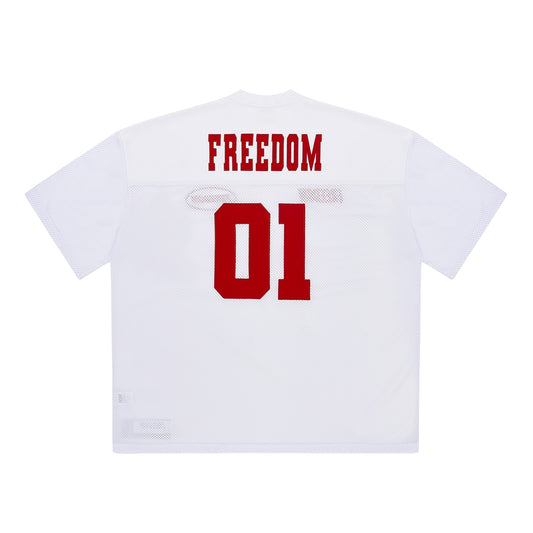 Freedom Mesh Rugby Jersey (White)