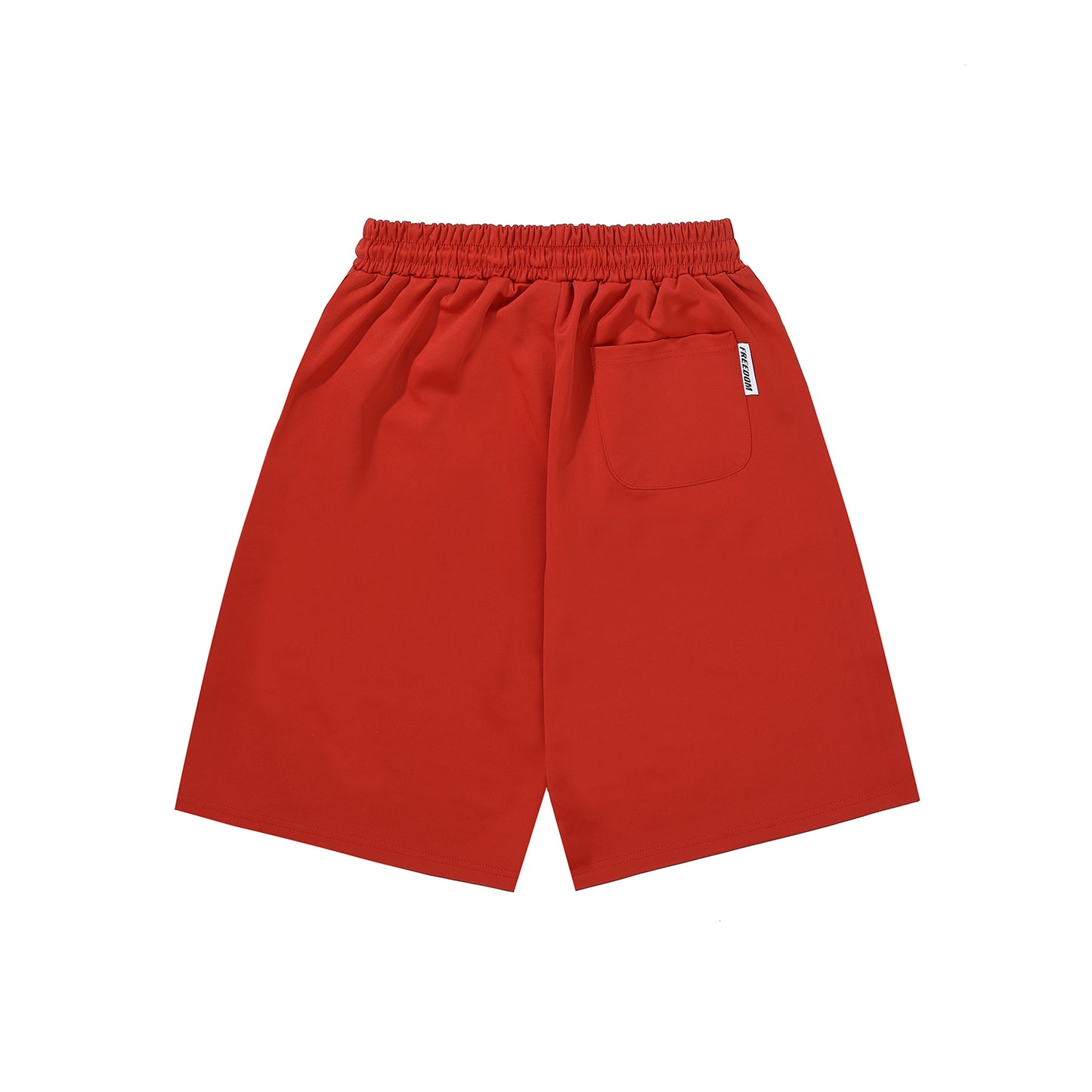 Freedom Lettering Bermuda Shorts (Red/White)