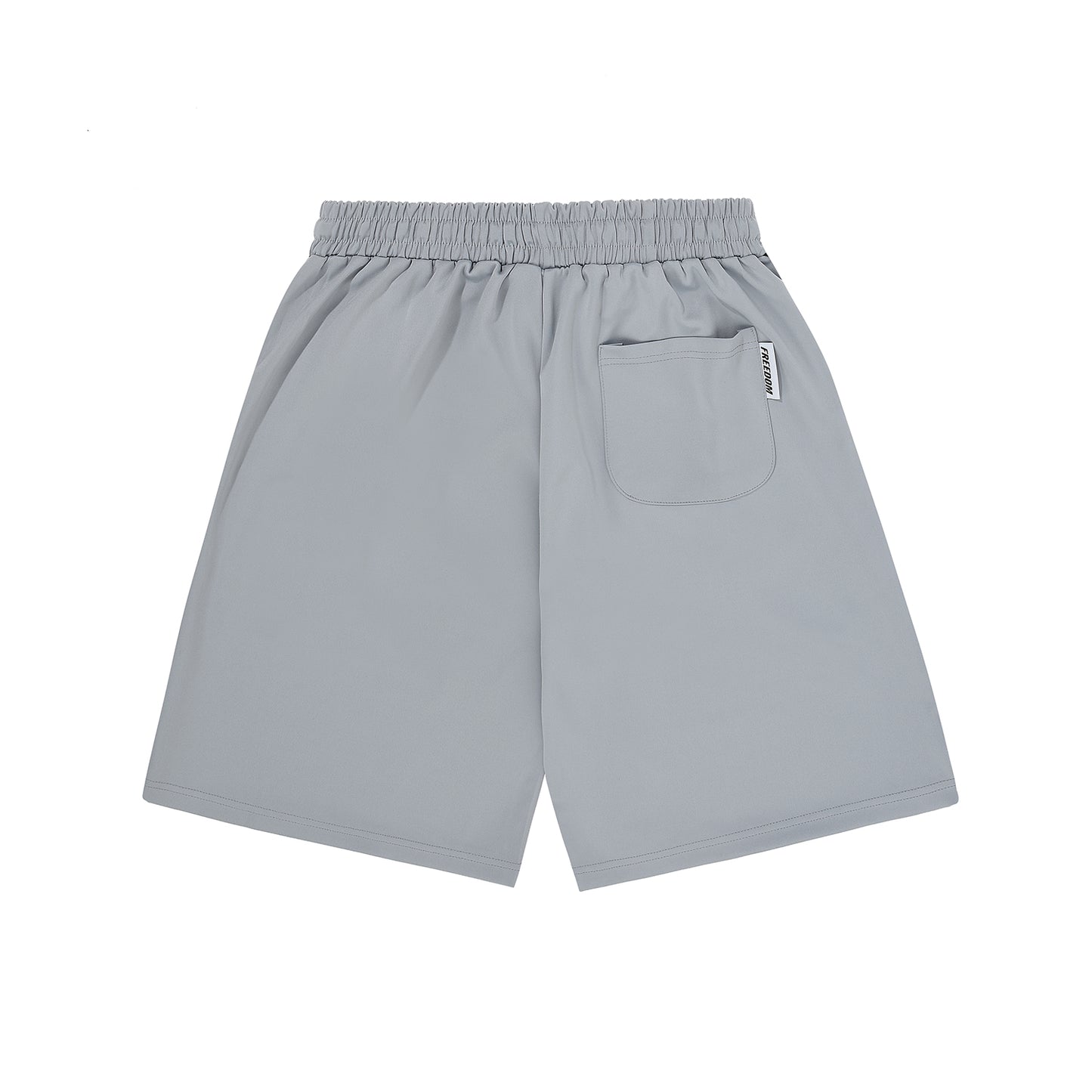 Freedom Lettering Bermuda Shorts (Gray/White)