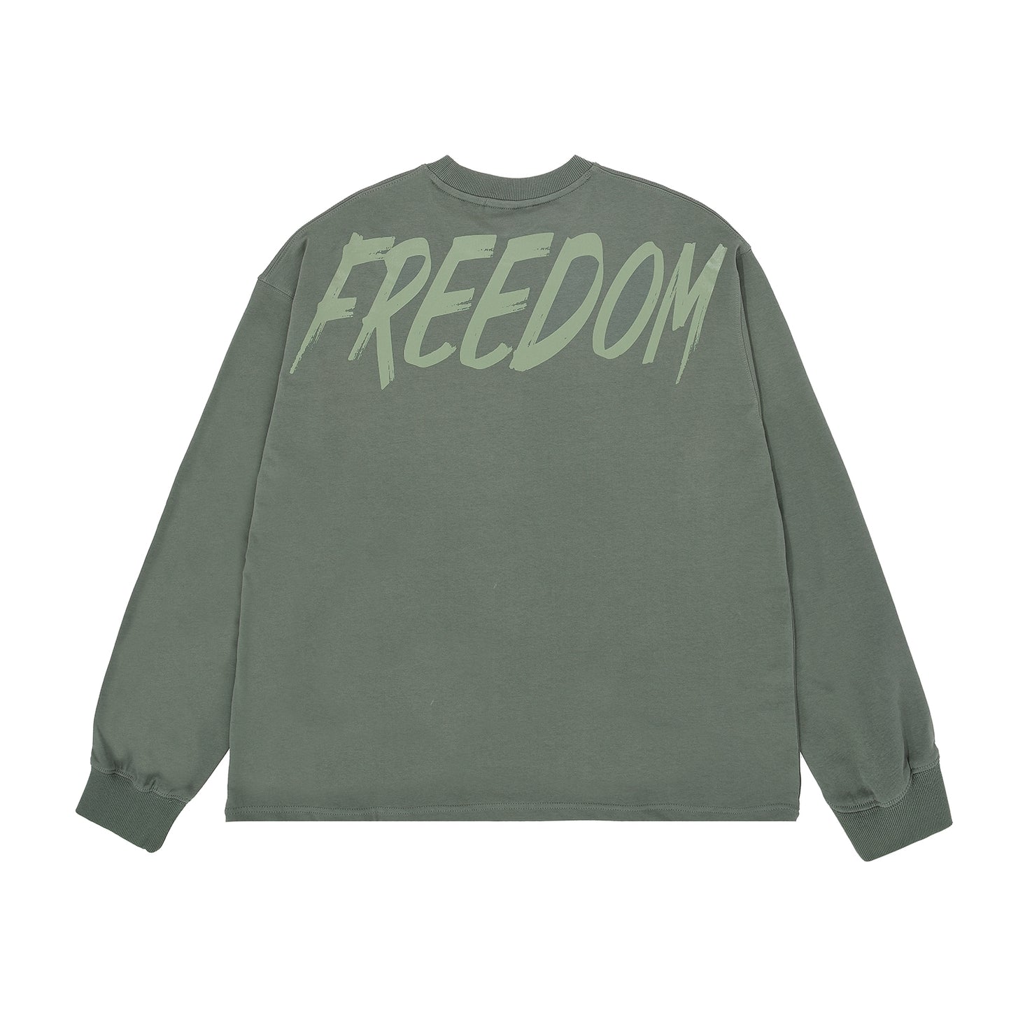 Freedom Back Printing Long Sleeve (Khaki)