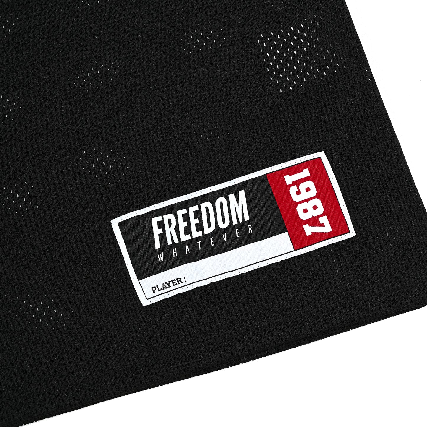 Freedom Mesh Rugby Jersey (Black)