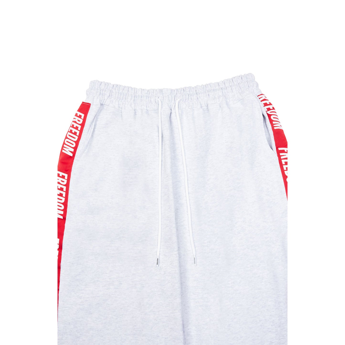 Freedom Lettering Cotton Pants (Melange)