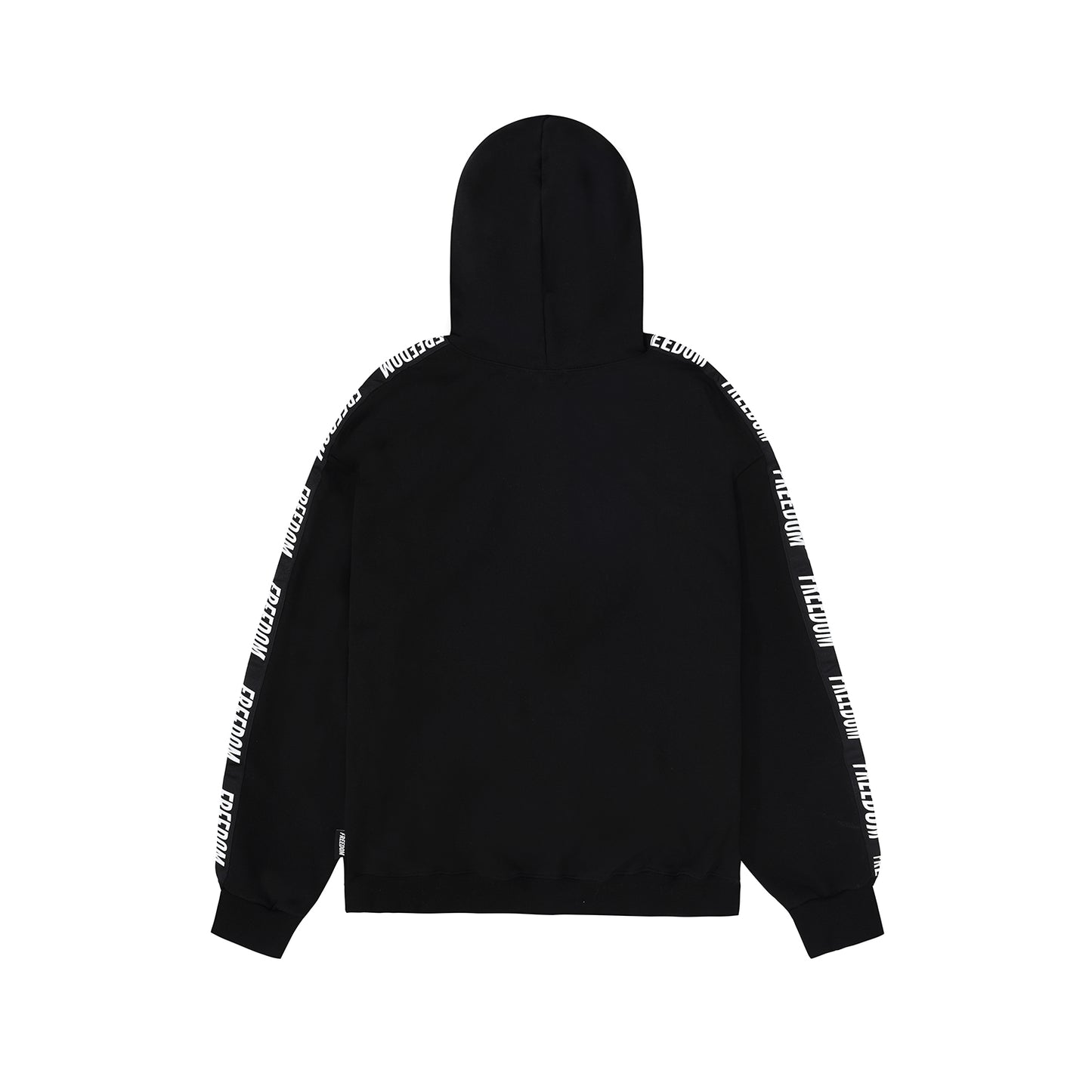 Freedom Lettering Hood Zip-up (Black)